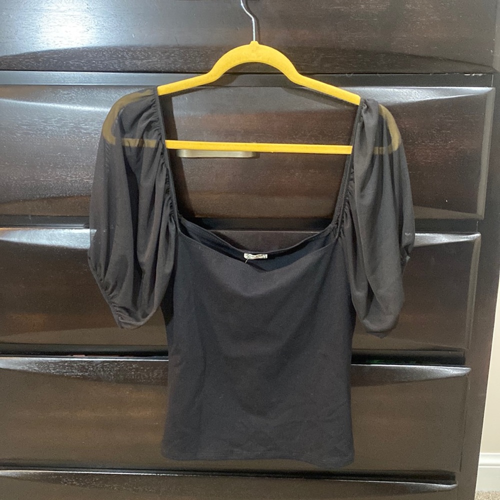 Free People Puff Sleeve Top